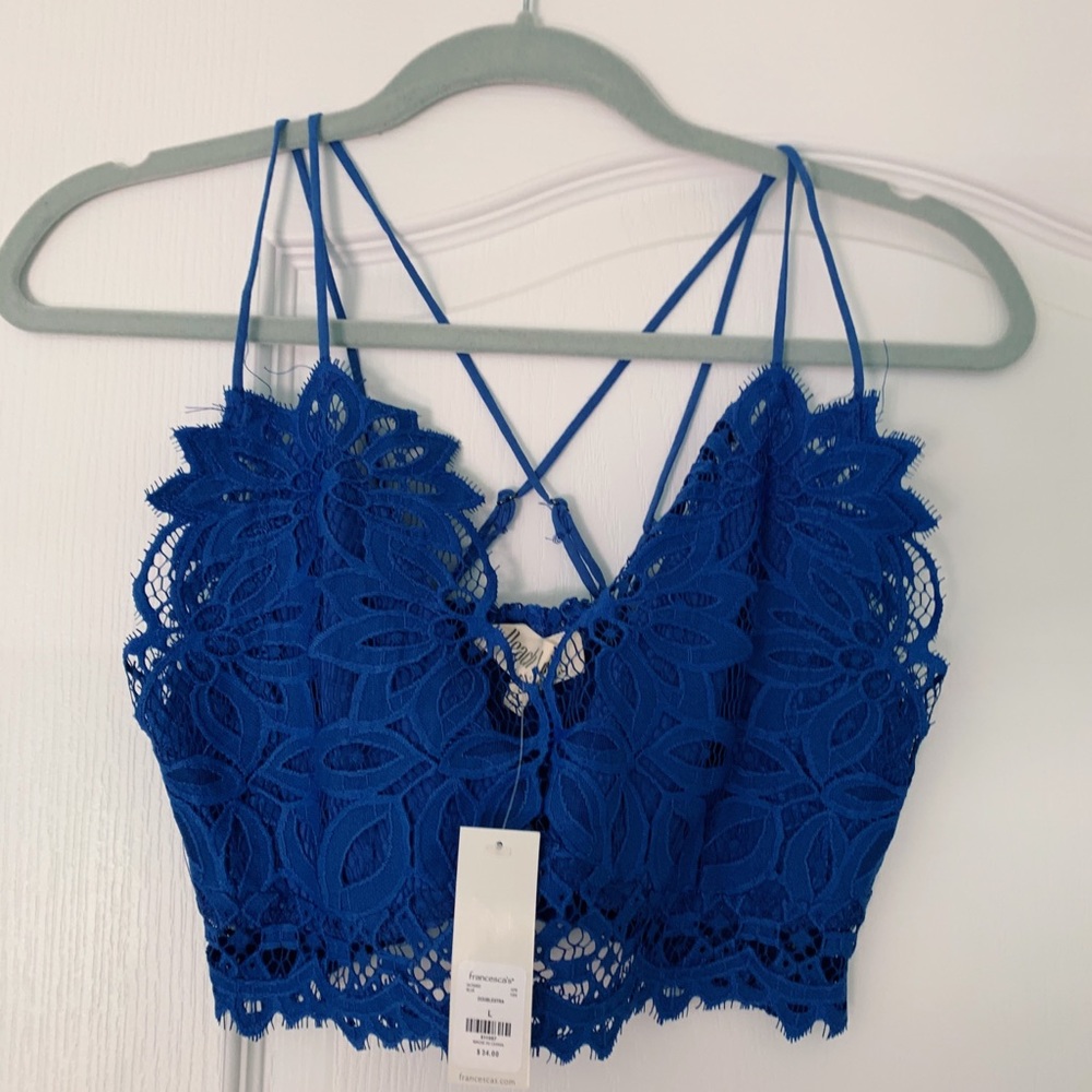 Francescas royal blue NWT bralette/ crop top